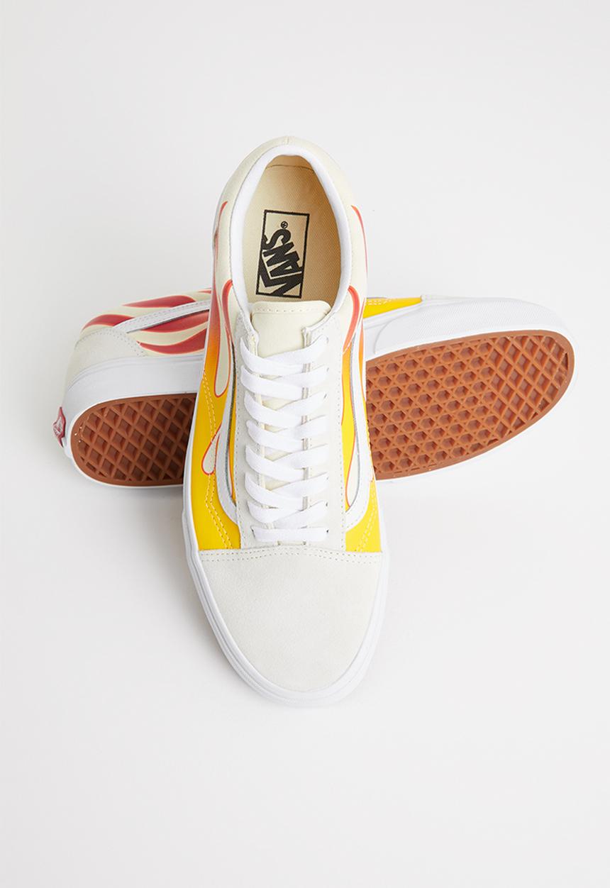 Vans - Old Skool - (flame) true white/classic white
