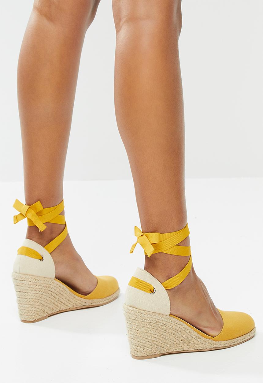 Superbalist - Bella espadrille heel - yellow 