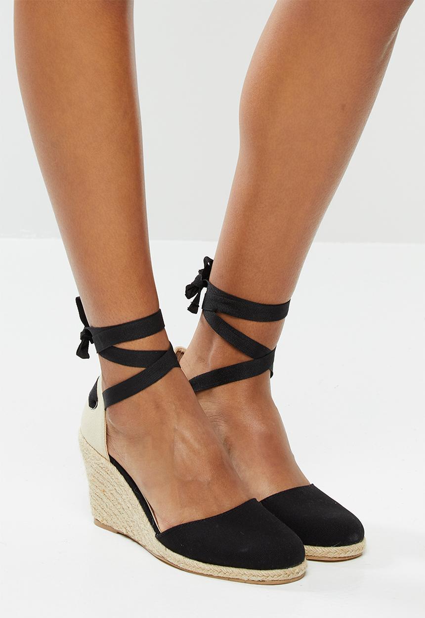 Superbalist - Bella espadrille heel - black