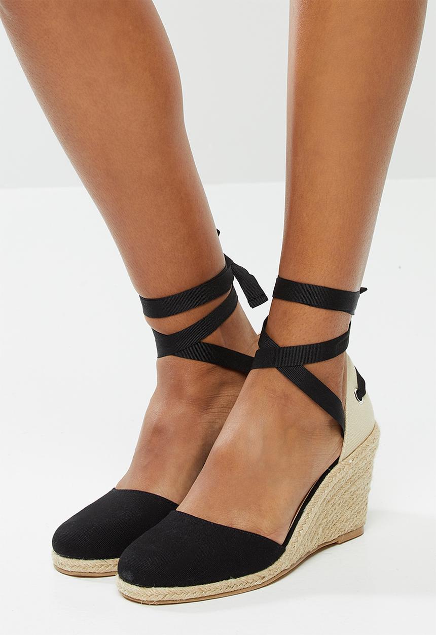 Superbalist - Bella espadrille heel - black
