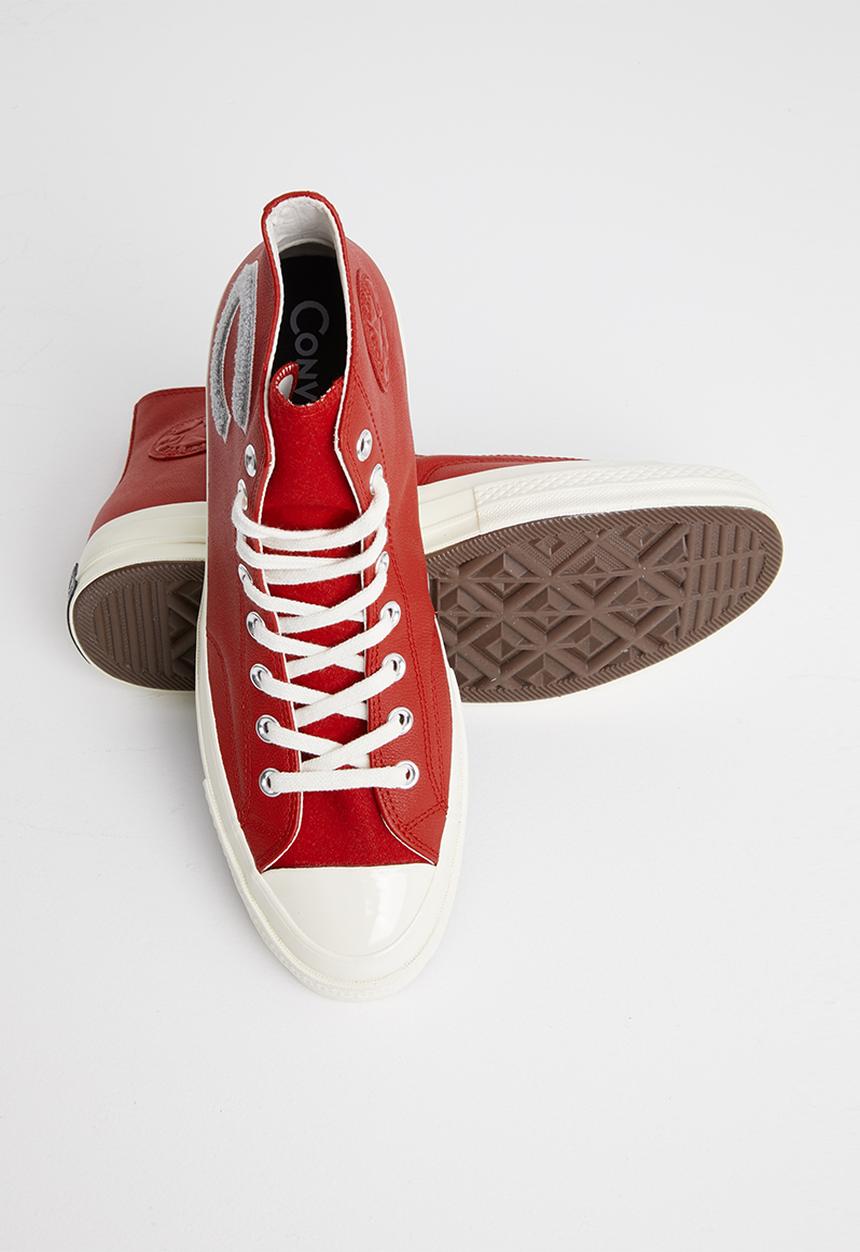 Converse - Ctas 70's wordmark wool hi m 159677c - enamel red