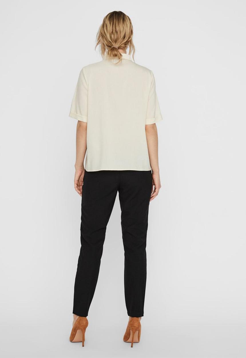 Vero Moda - Santorini short sleeve shirt - neutral