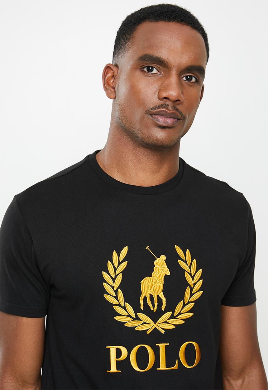 POLO - PRS embroidered logo tee - black