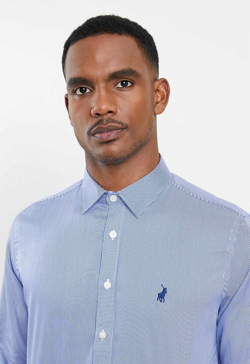 POLO - PRS harvard striped shirt - blue