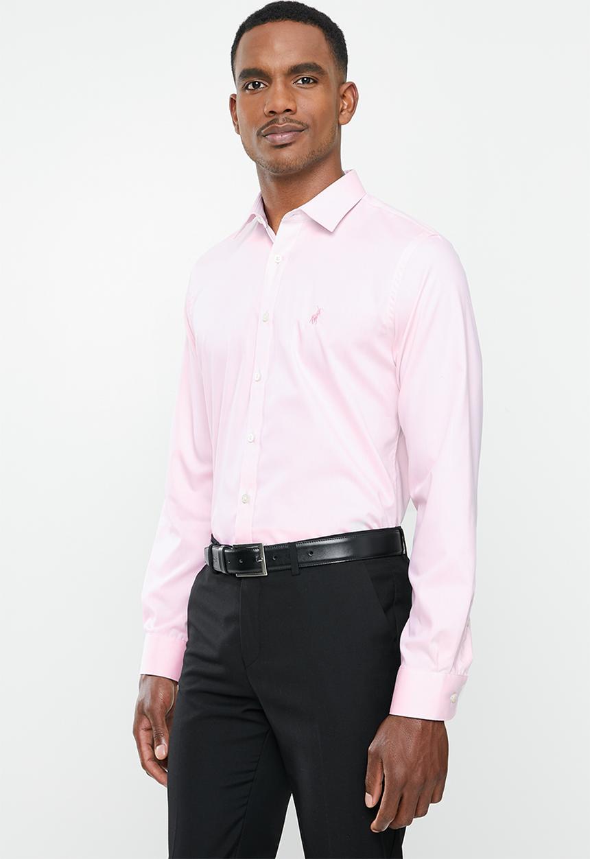 POLO - Prs amalfi classic twill shirt - pink