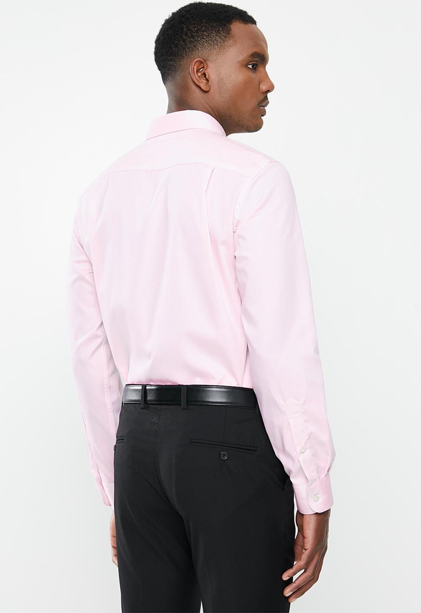 POLO - Prs amalfi classic twill shirt - pink