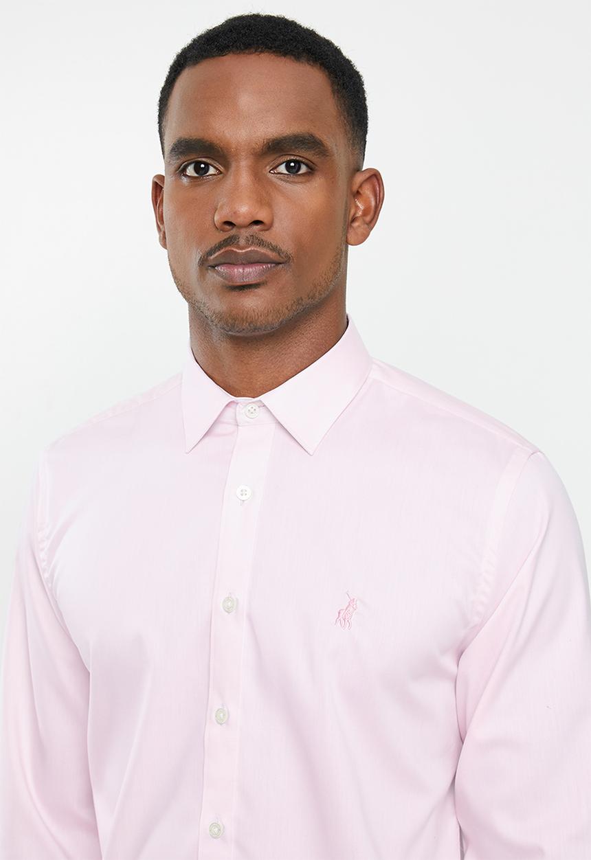 POLO - Prs amalfi classic twill shirt - pink