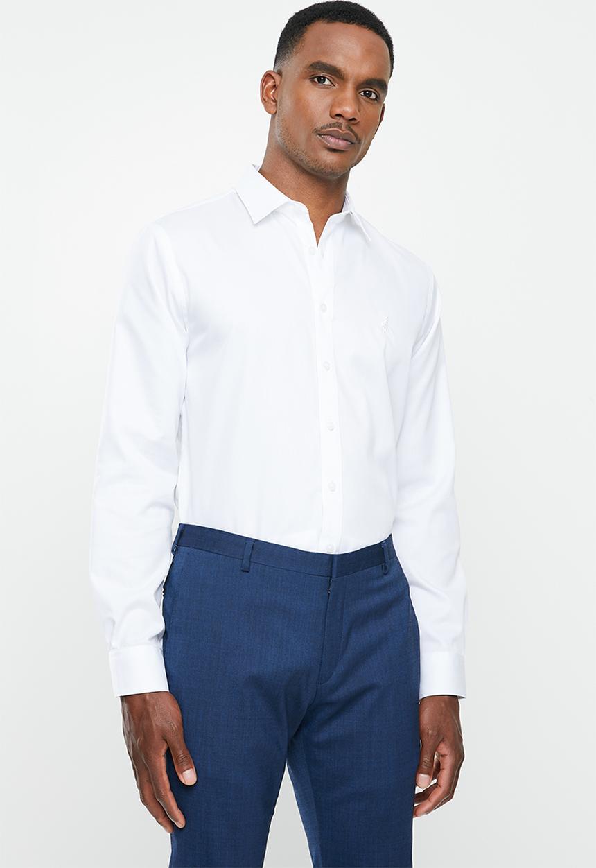 POLO - PRS kent wrinkle free shirt - white