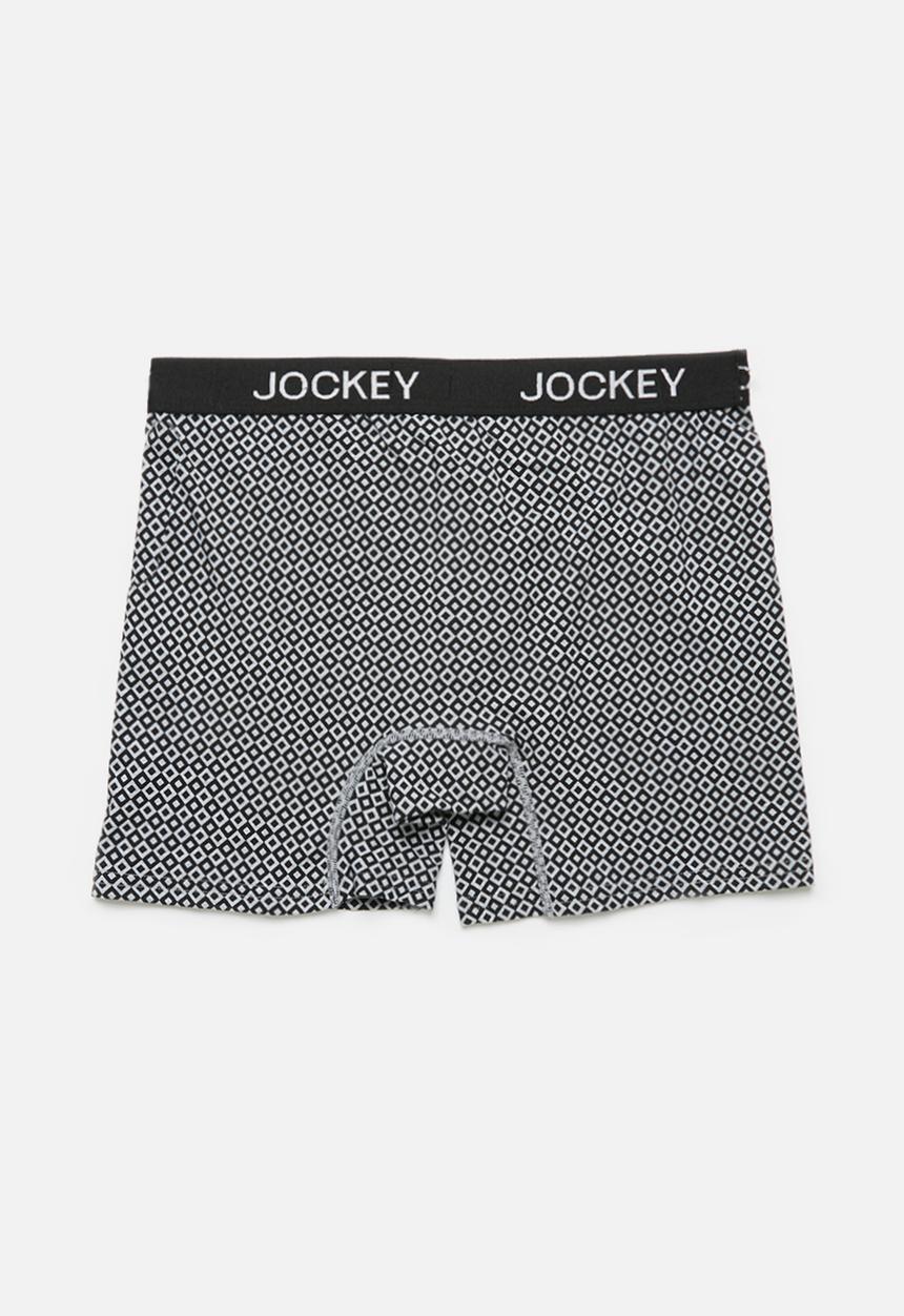 Jockey - Single trendz printed long leg pouch trunks - geo diamond