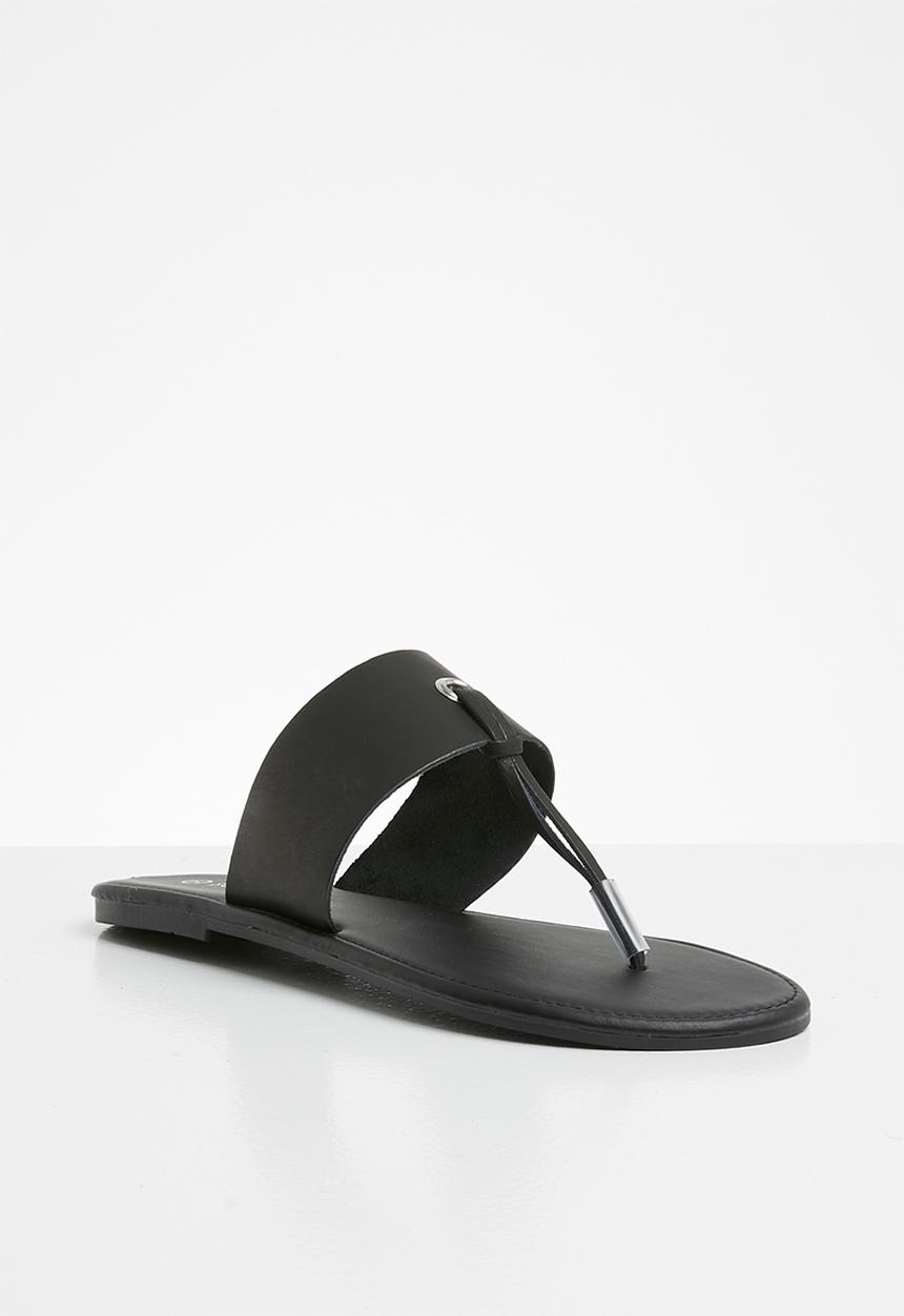 Superbalist - Jacki leather t-bar sandal - black