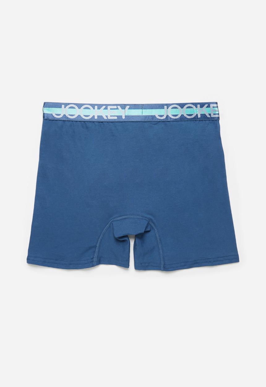 Jockey - Single trendz plain long leg pouch trunks - ocean depths