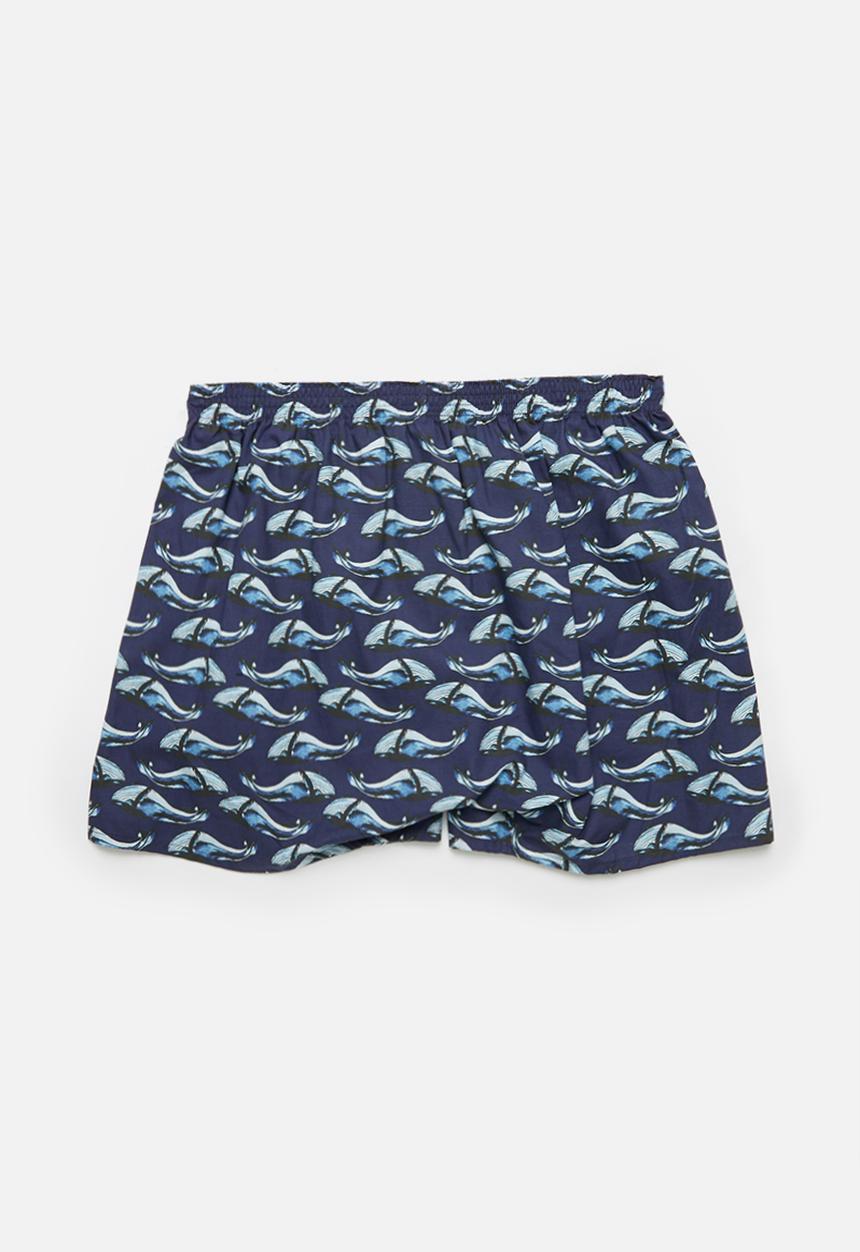 Jockey - Single digital printed boxer shorts - sea blue sport