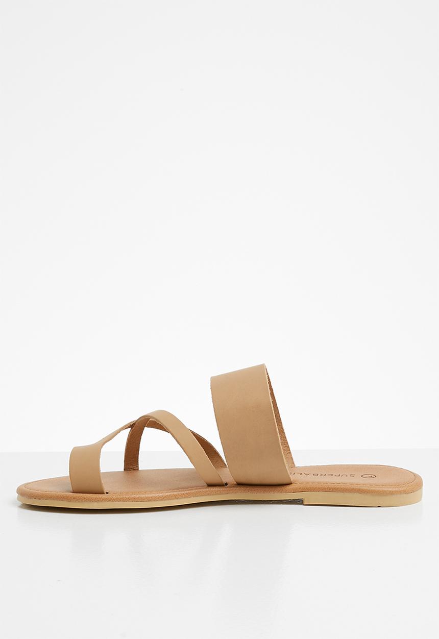 Superbalist - Kendra leather slide - neutral