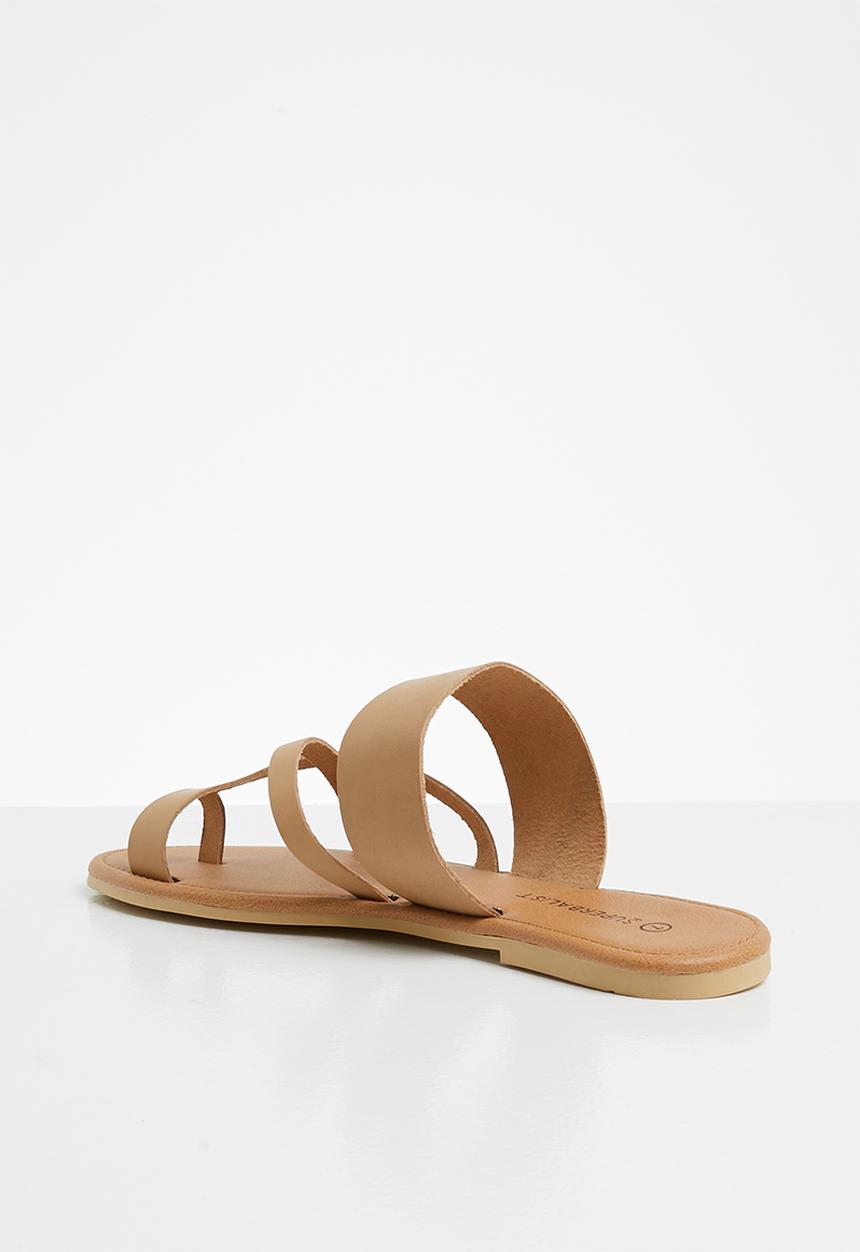 Superbalist - Kendra leather slide - neutral