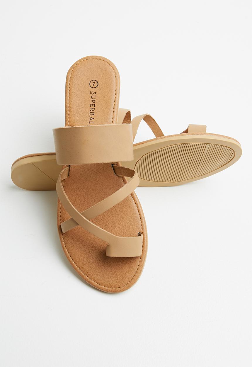 Superbalist - Kendra leather slide - neutral