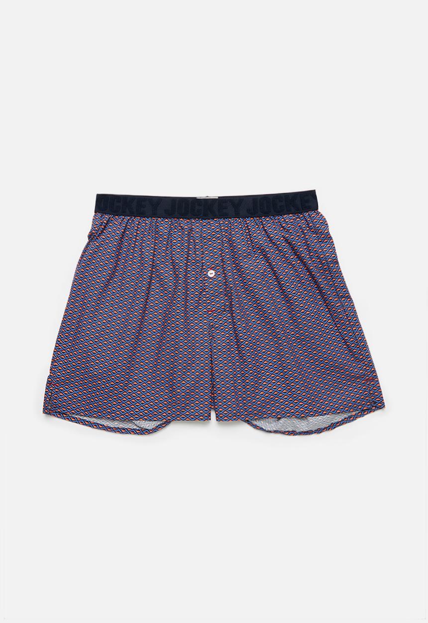 Jockey - Single digital printed loe woven boxer briefs - geo triangle