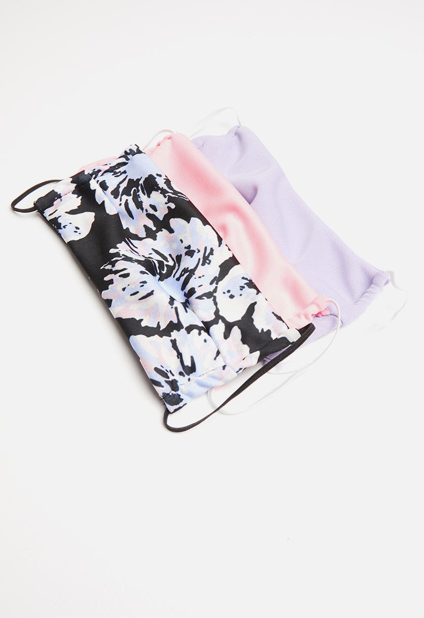 Superbalist - 3 Pack face mask  - multi 