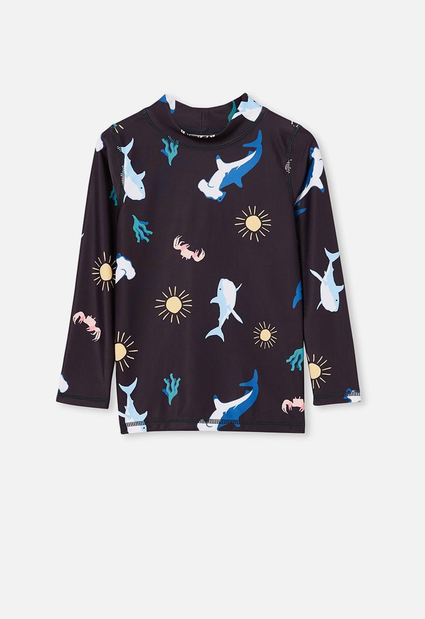 Cotton On - Flynn long sleeve rash vest - multi 