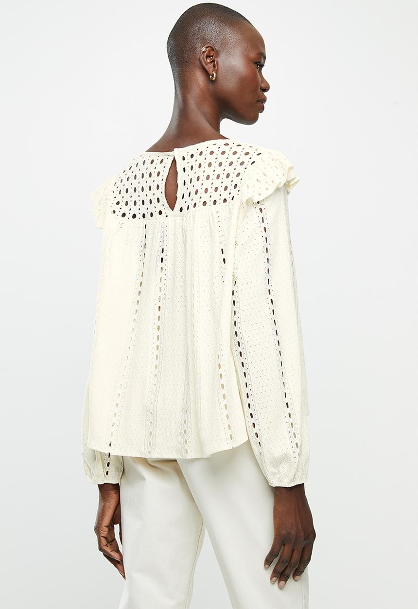MANGO - T-shirt anabel - beige