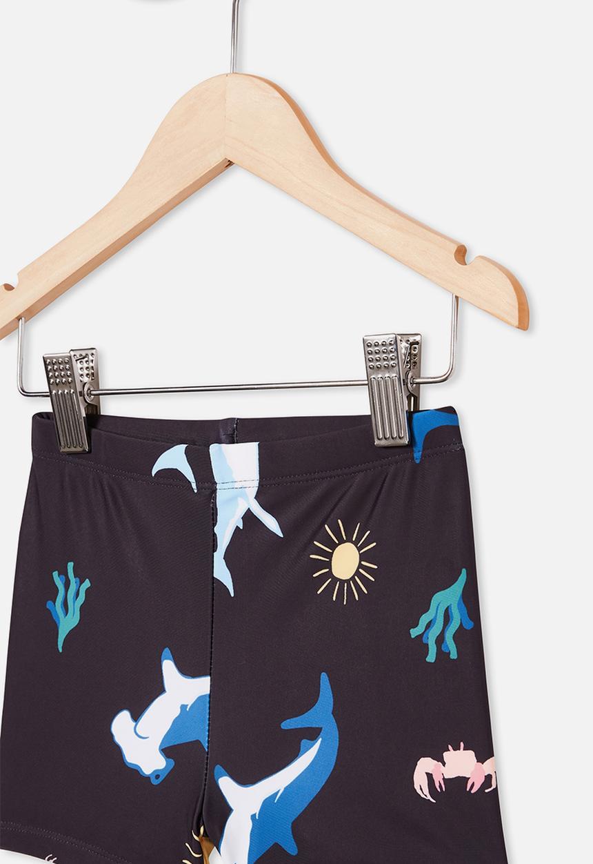 Cotton On - Billy boyleg swimming trunks - phantom under the sea