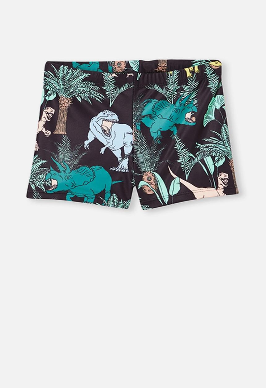 Cotton On - Billy boyleg swimming trunks - phantom dino jungle