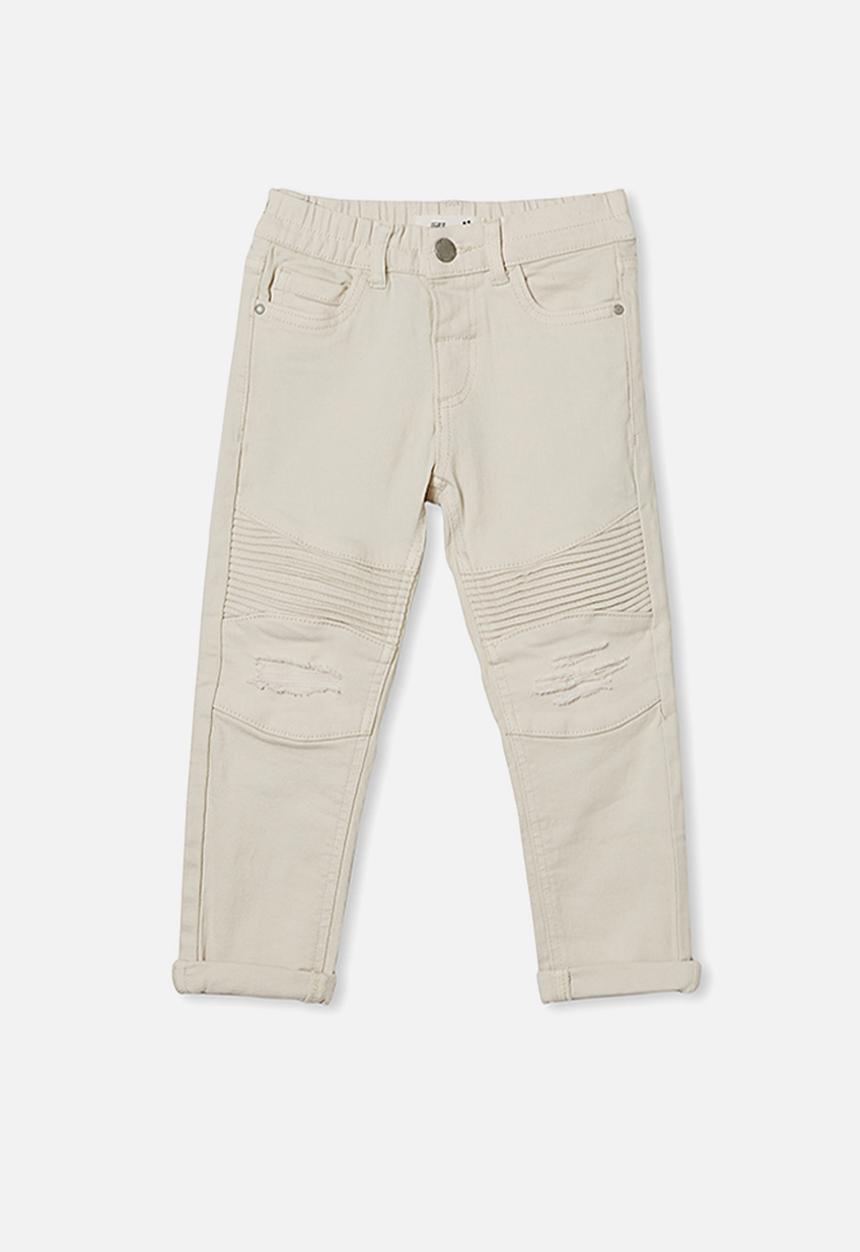 Cotton On - Biker moto jean - ecru