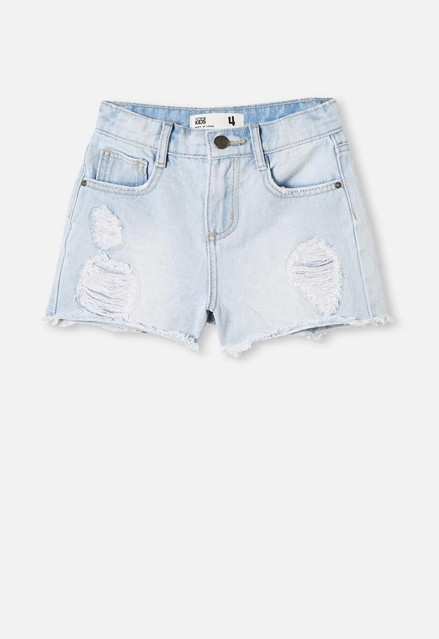 Cotton On - Sunny denim shorts - bleach wash rips