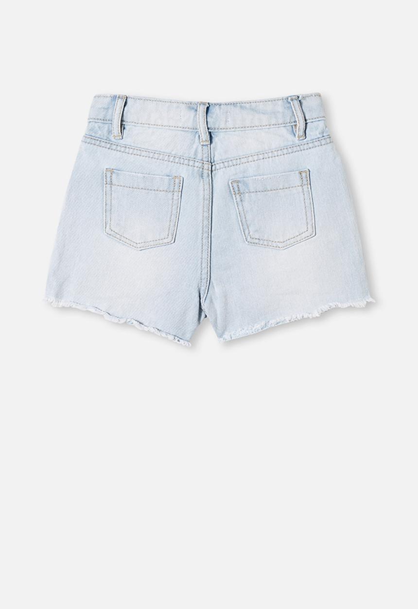 Cotton On - Sunny denim shorts - bleach wash rips