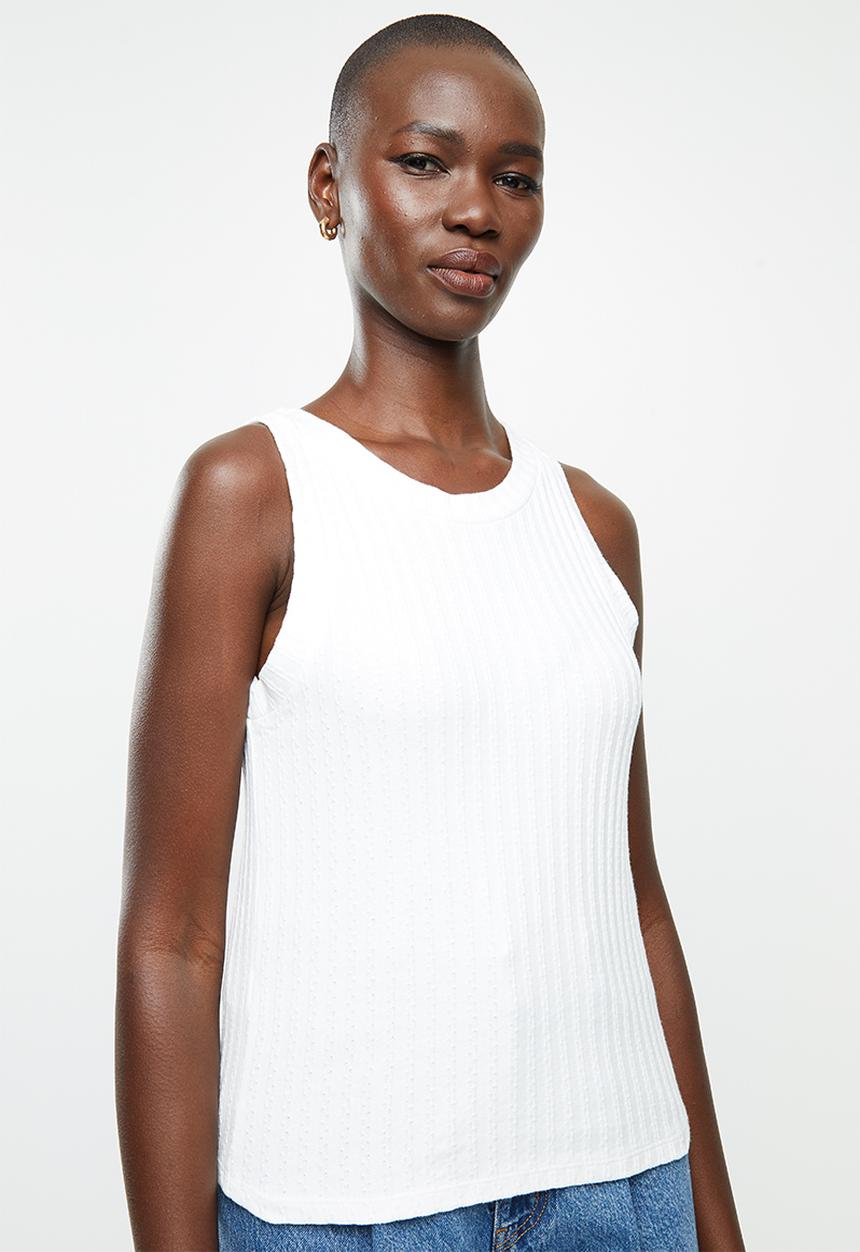 MANGO - Top ciela - white 
