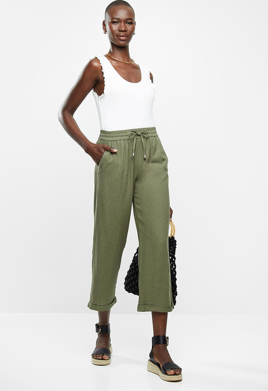Jacqueline de Yong - Scarlet culotte pants - khaki 