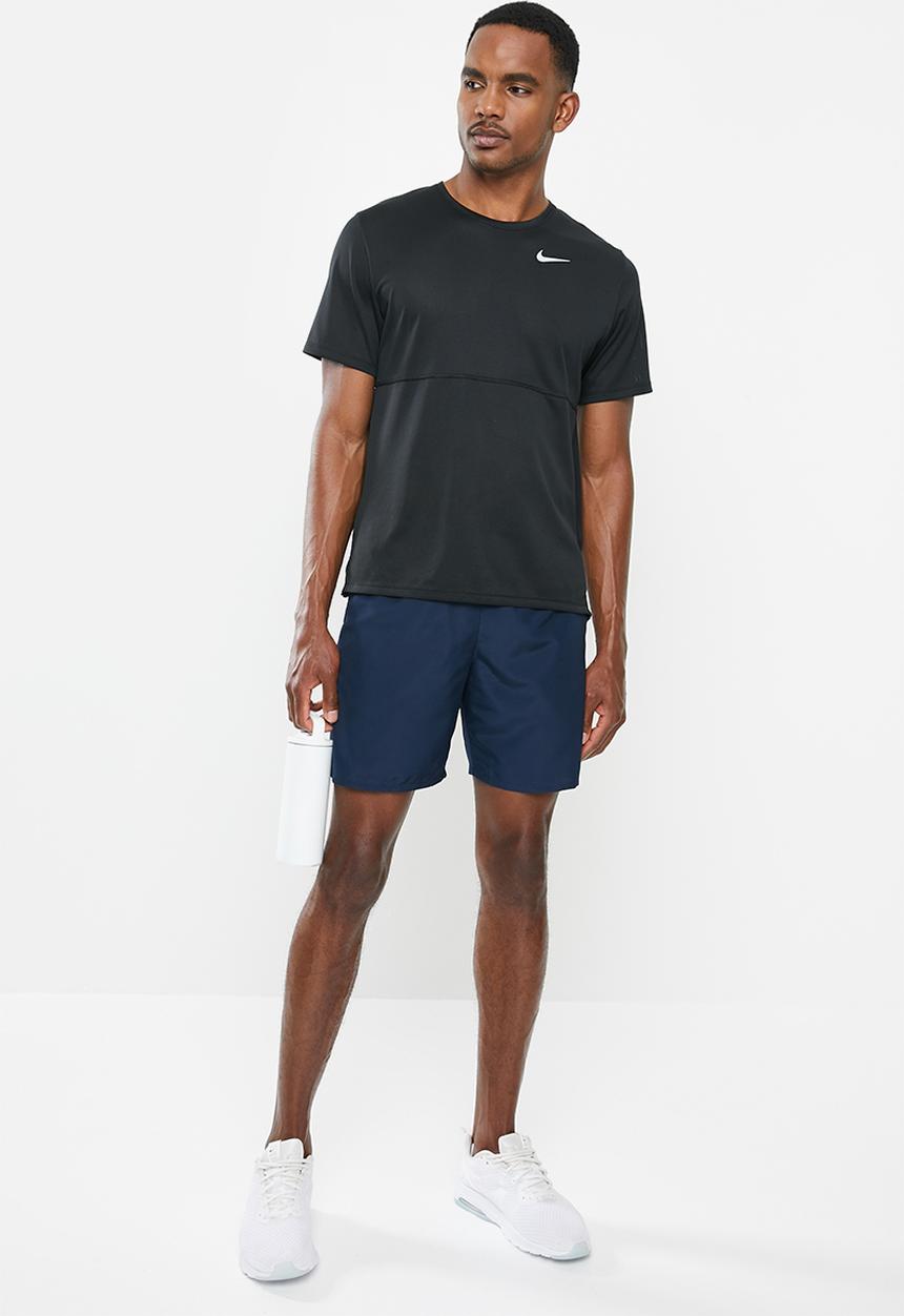 Nike - Breathe run short sleeve top - black
