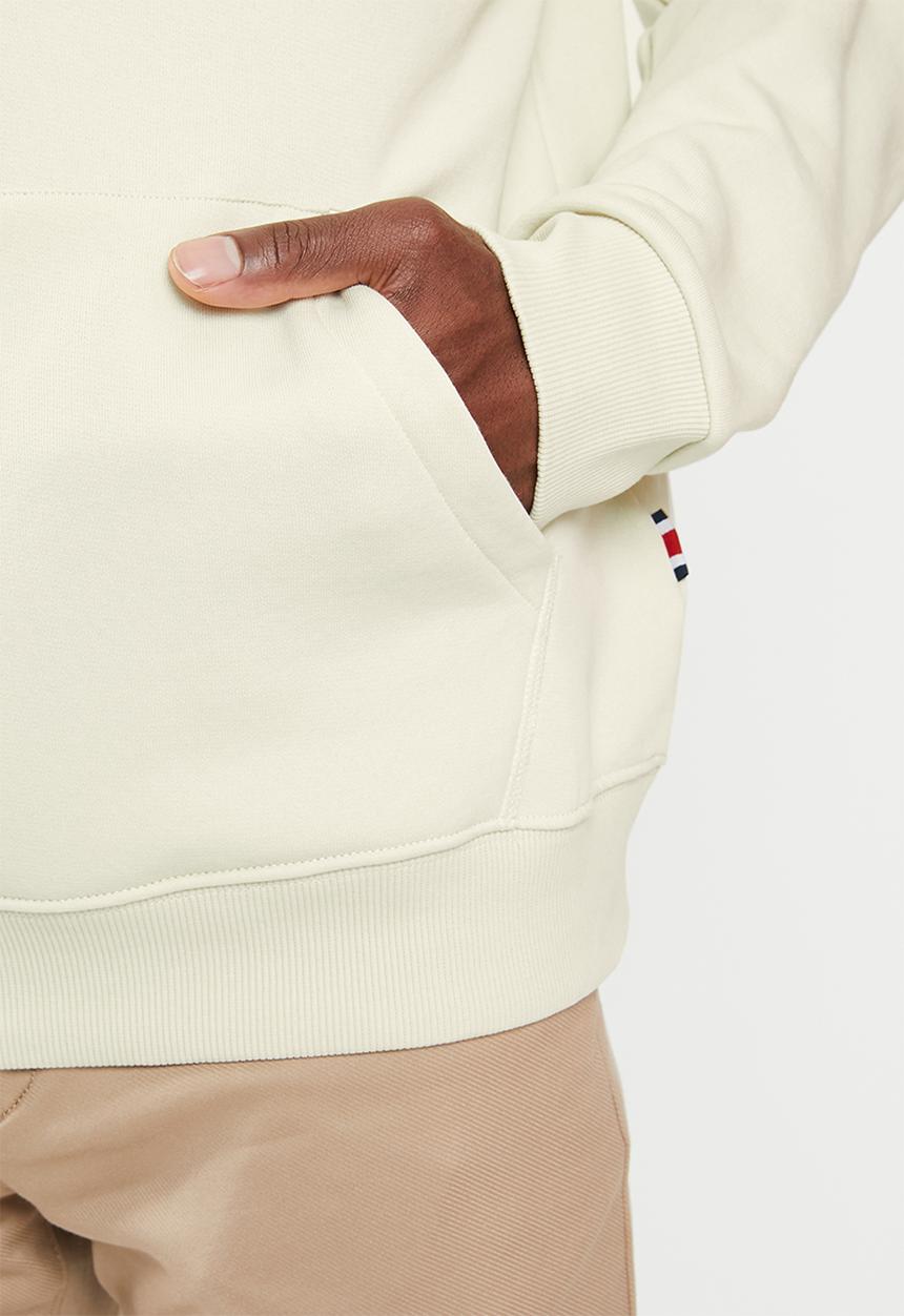 Tommy Hilfiger - Lh flag logo fleece hoodie - turtledove