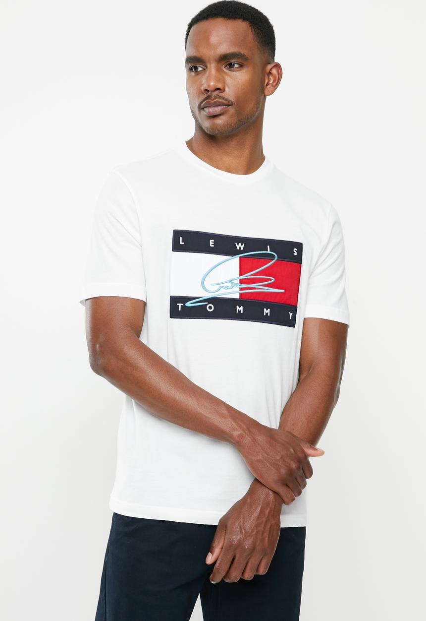Tommy Hilfiger - Lh rwb signature logo tee - snow white