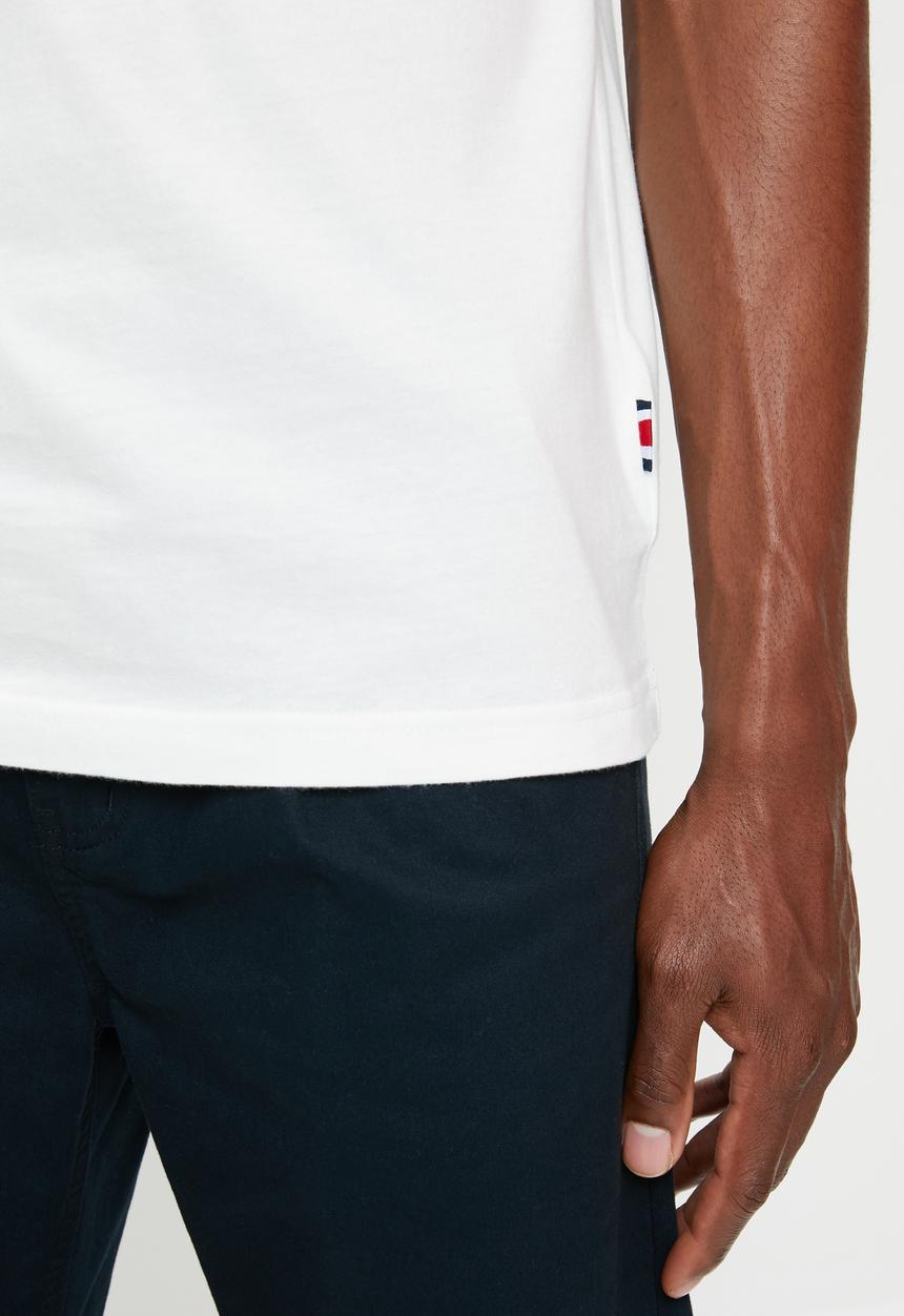 Tommy Hilfiger - Lh rwb signature logo tee - snow white