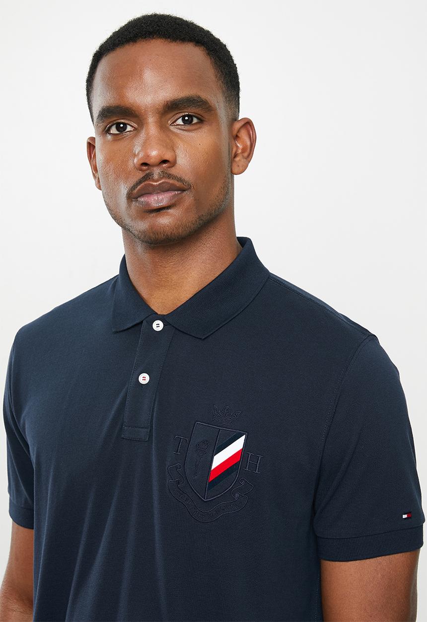 Tommy Hilfiger - Solid badge regular polo - sky captain