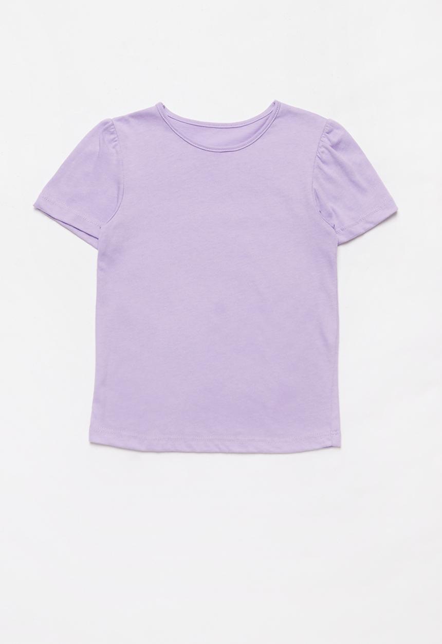 Pop Candy - Pinafore and tee set - grey & purple 