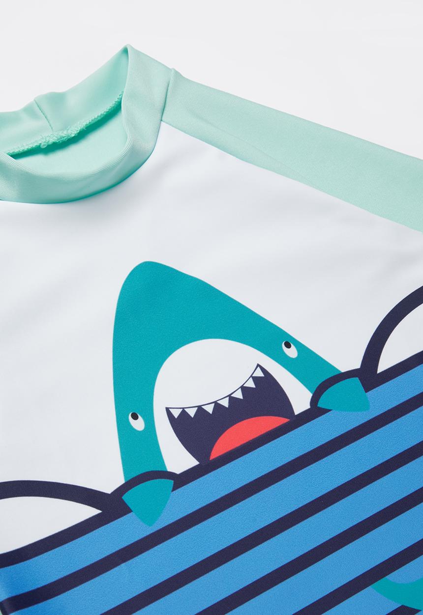 Pop Candy - Rash vest & short set - turquoise