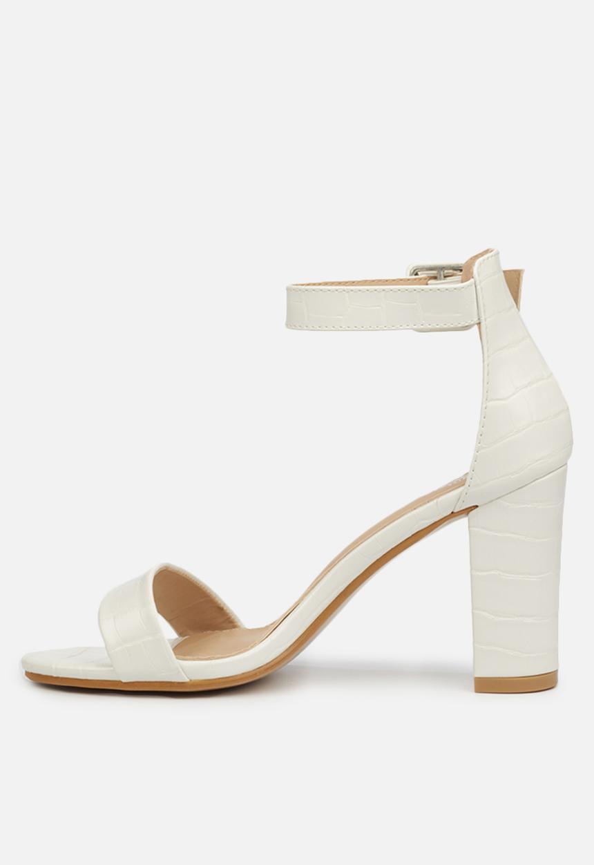 Miss Black - Galli heel - white