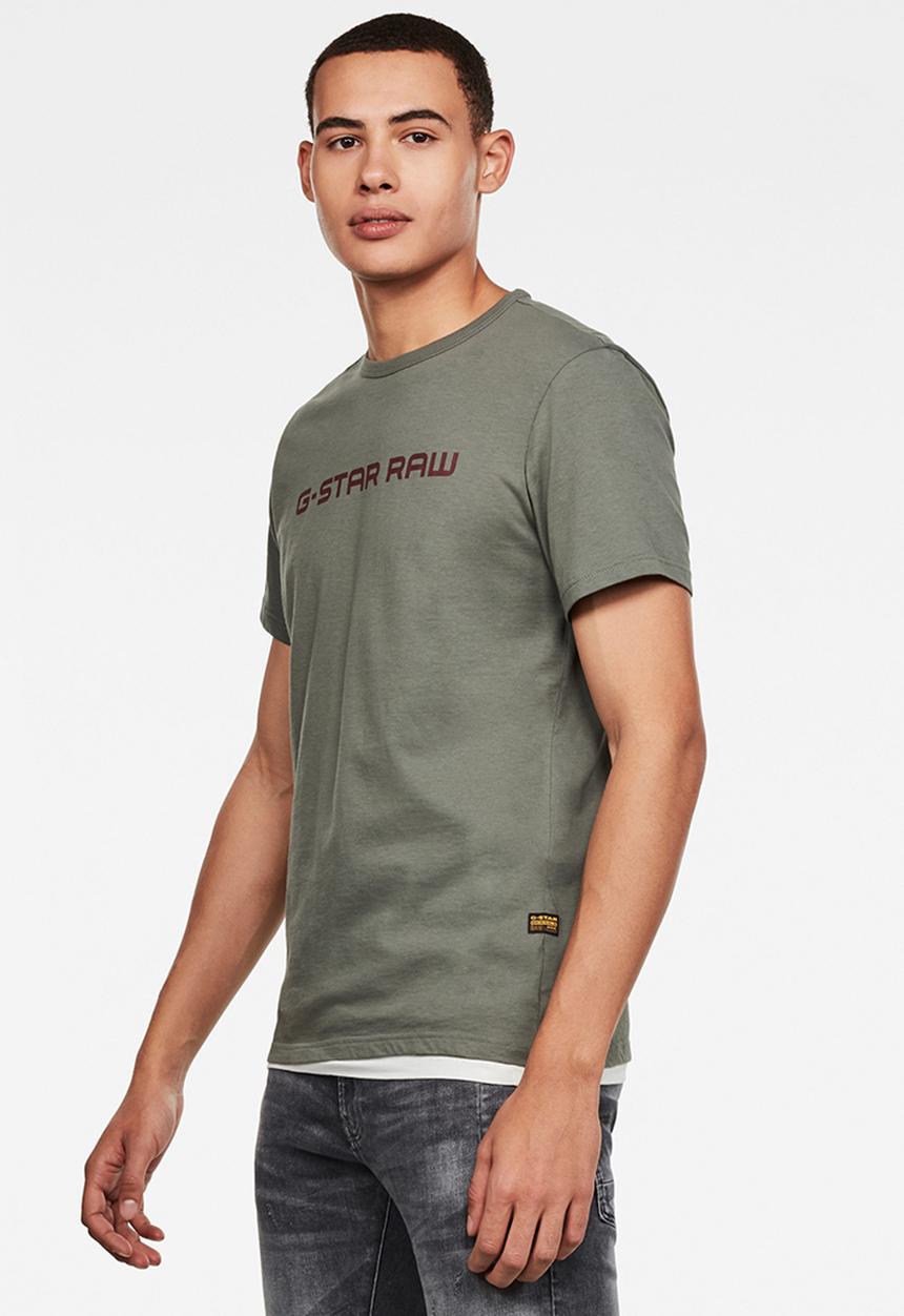 G-STAR - Graphic core straight T-shirt - khaki
