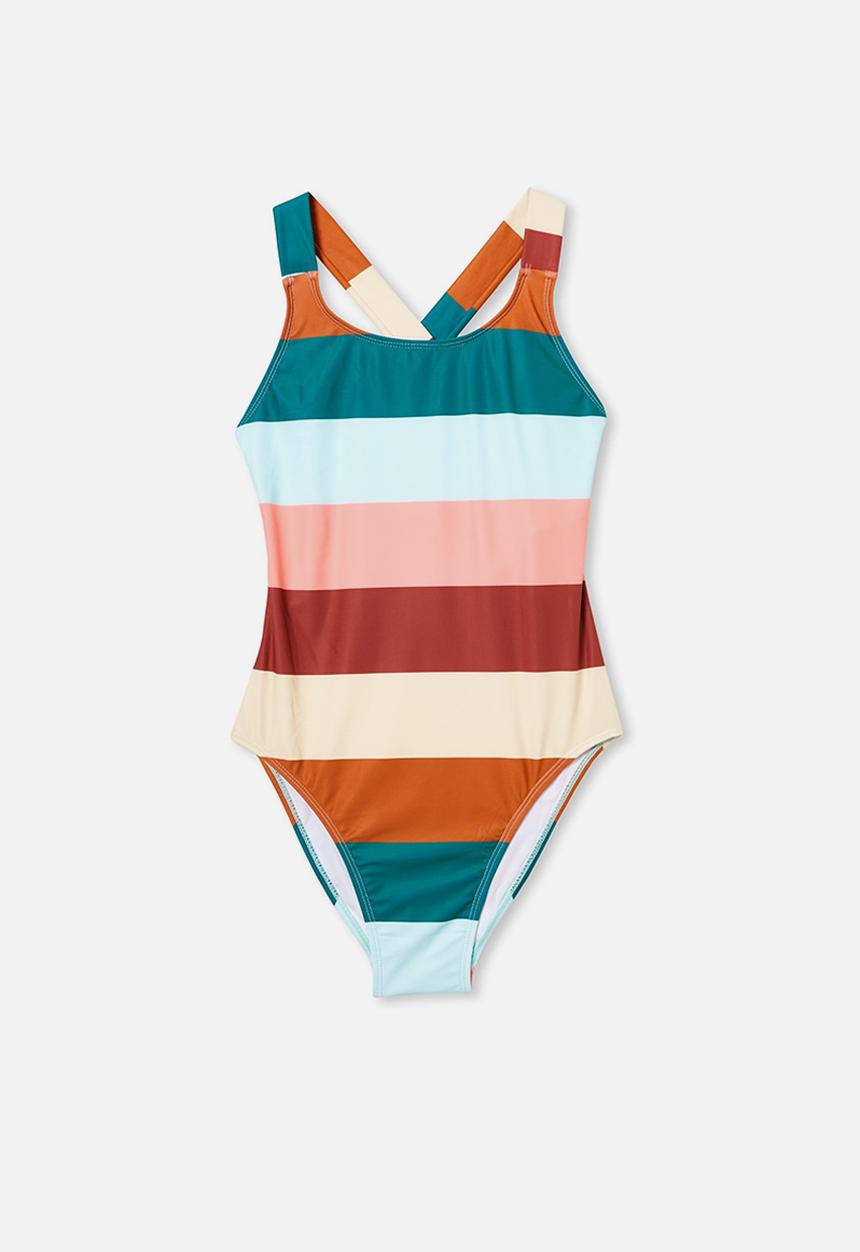 Free by Cotton On - Lottie one piece - multi stripe