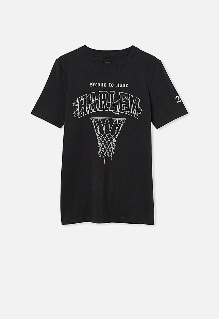 Free by Cotton On - Free boys skater short sleeve tee - phantom harlem