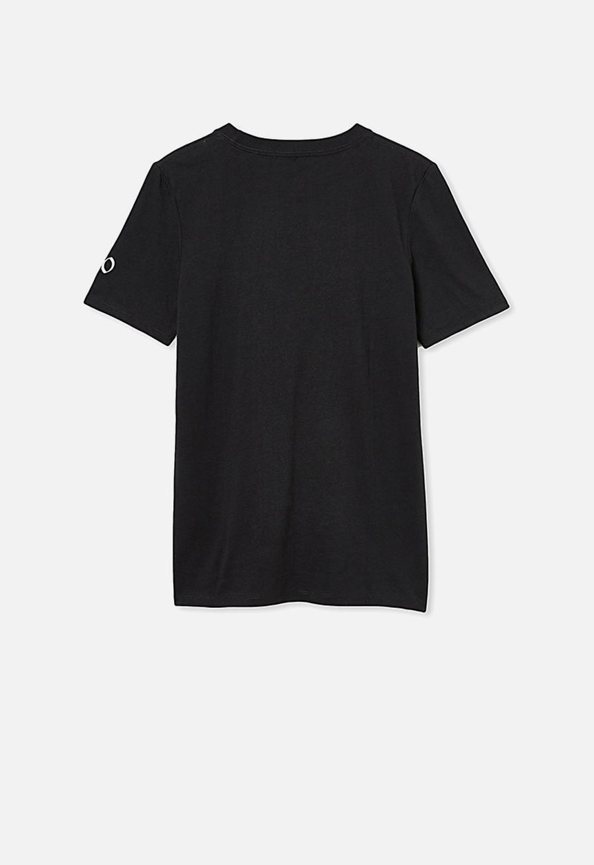 Free by Cotton On - Free boys skater short sleeve tee - phantom harlem
