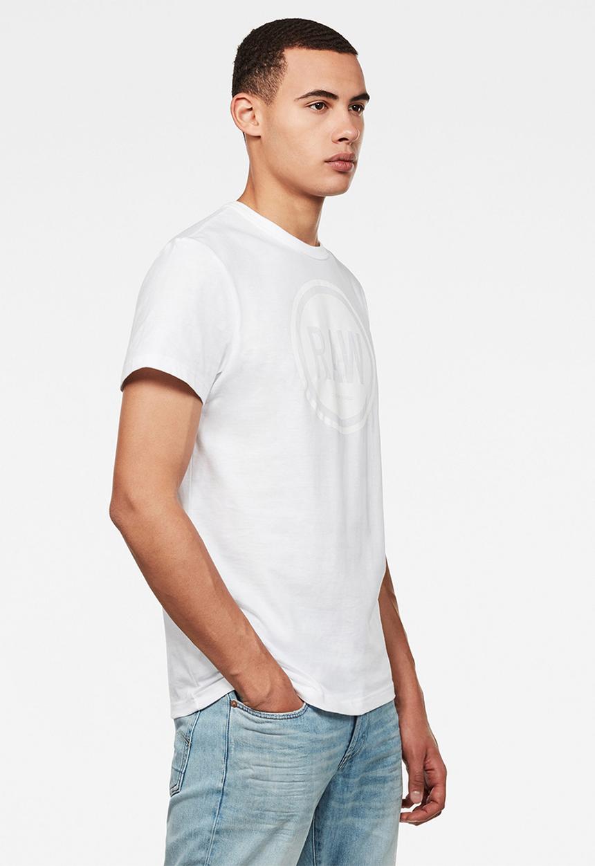 G-STAR - Graphic straight T-shirt - white