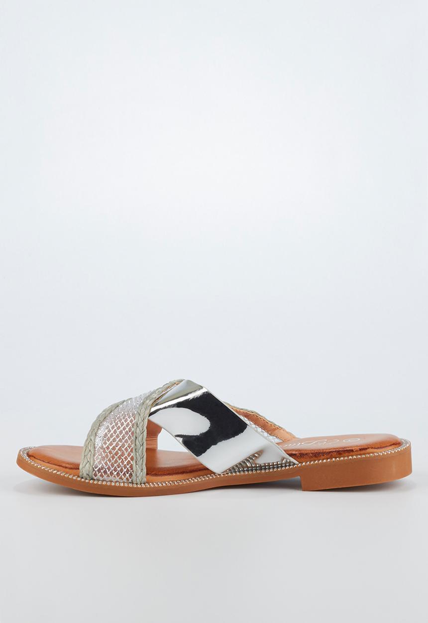 Miss Black - Seleri slide - silver