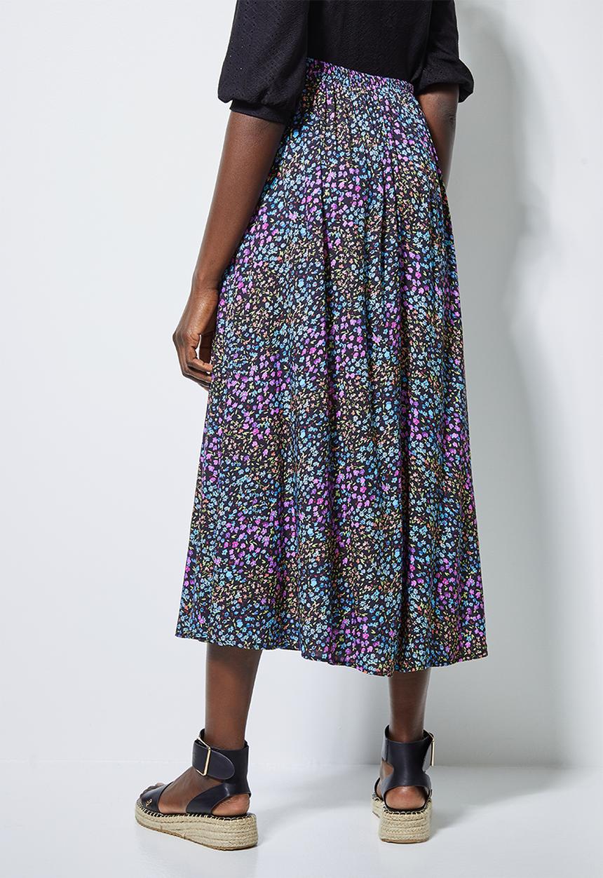 Superbalist - A line split midi skirt - multi 