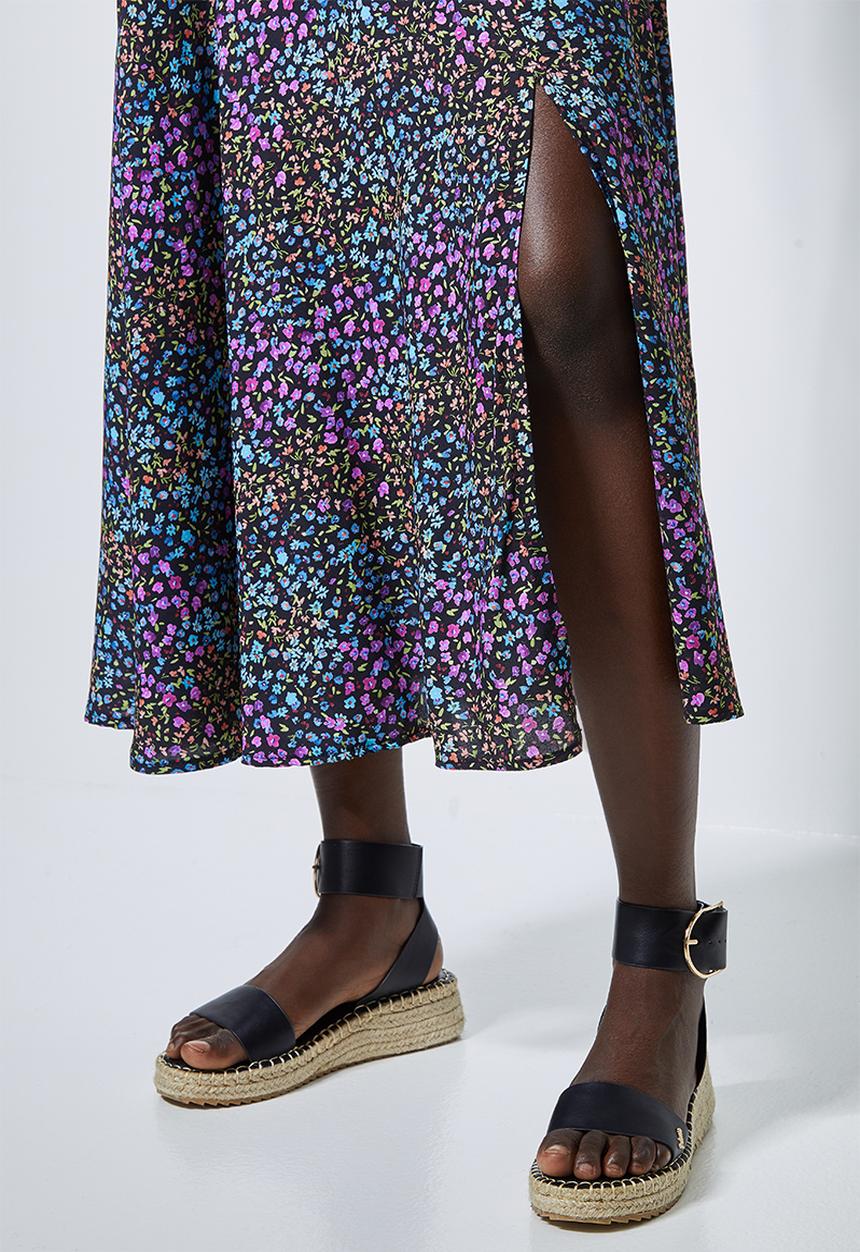 Superbalist - A line split midi skirt - multi 