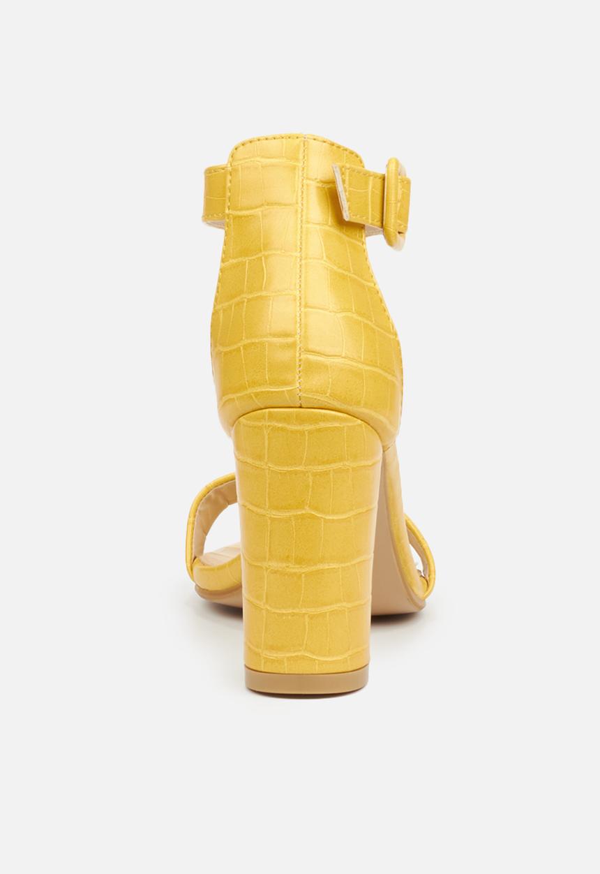 Miss Black - Galli heel - yellow