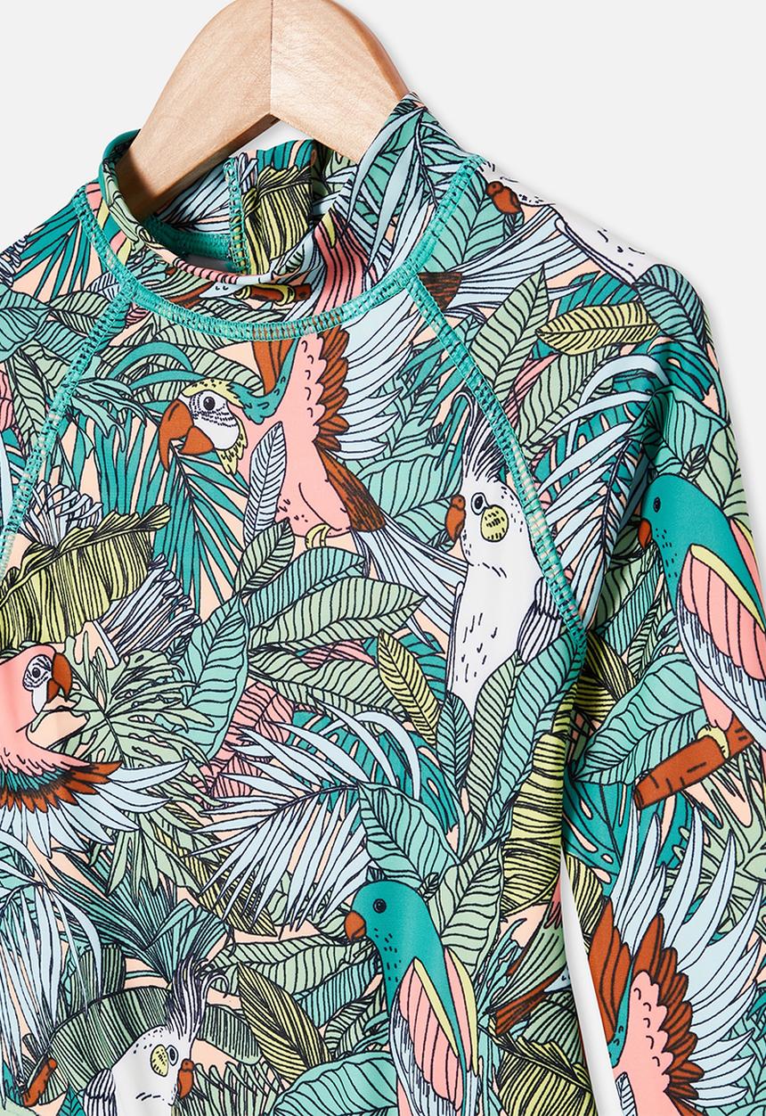 Cotton On - Lydia one piece - tropical birds