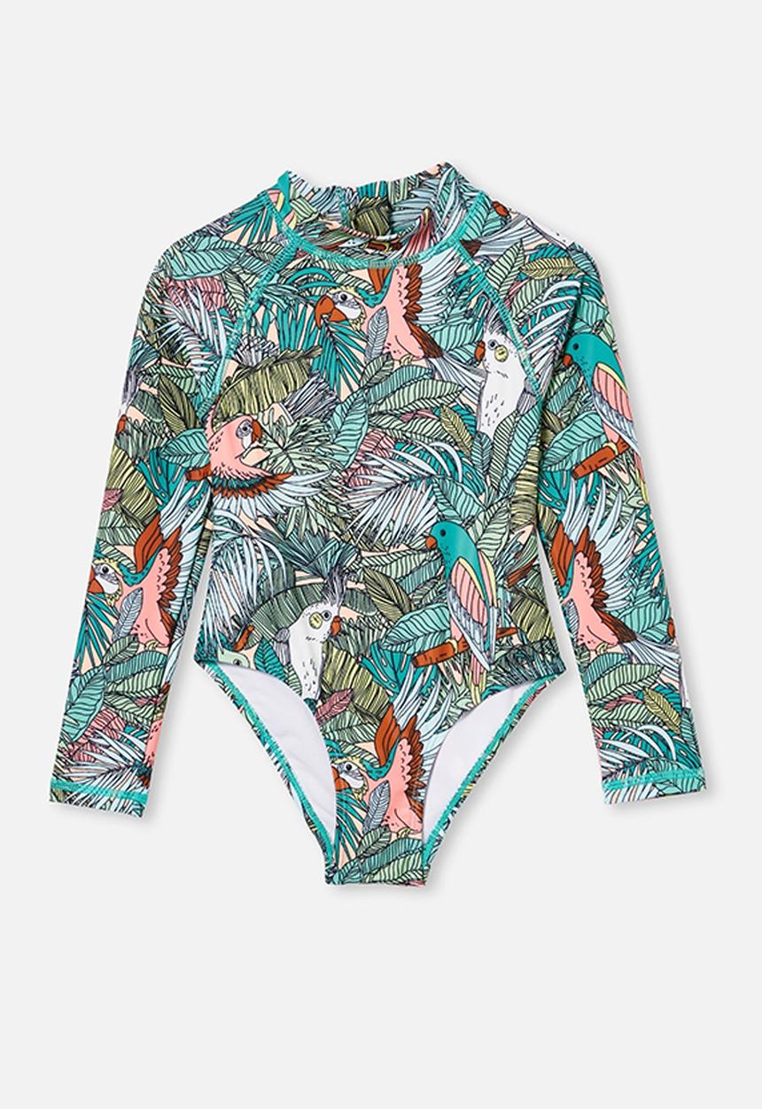 Cotton On - Lydia one piece - tropical birds