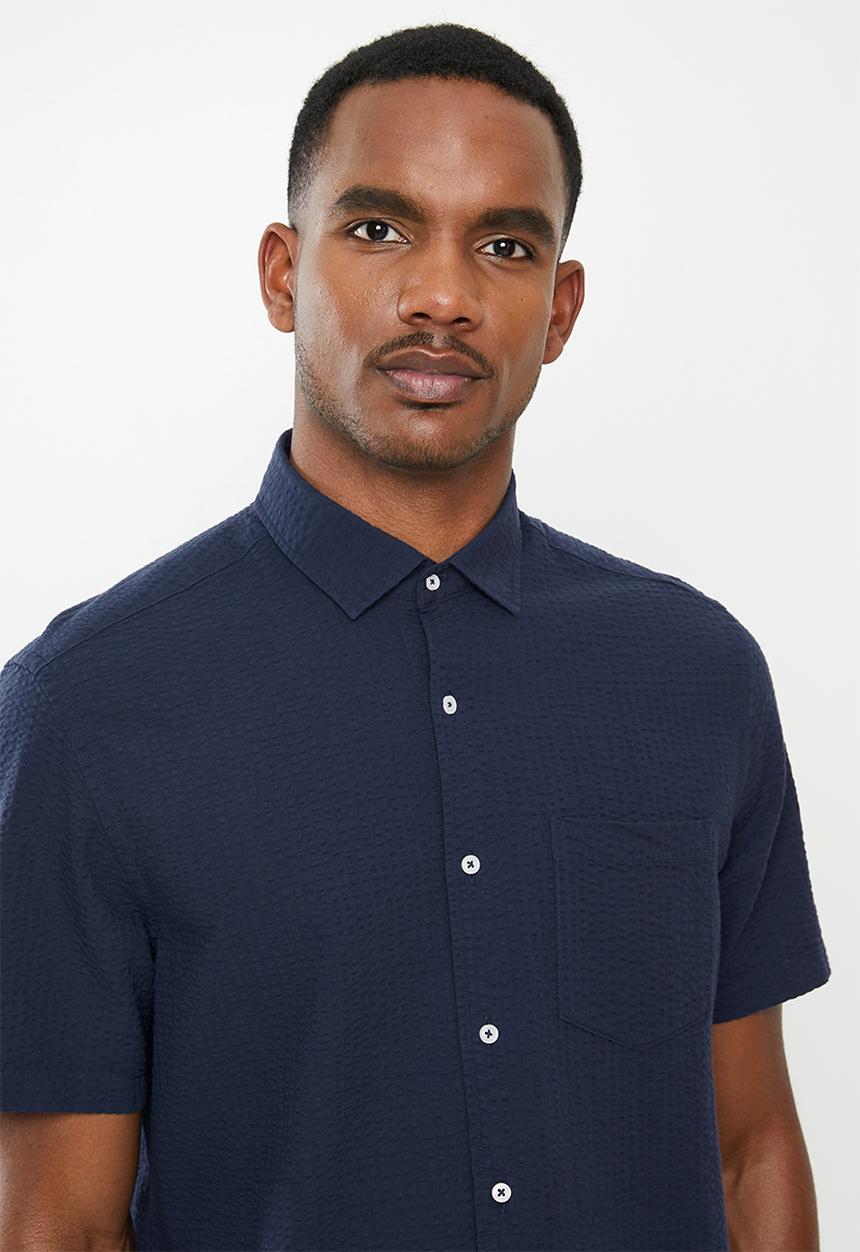 MANGO - Rinse shirt - navy